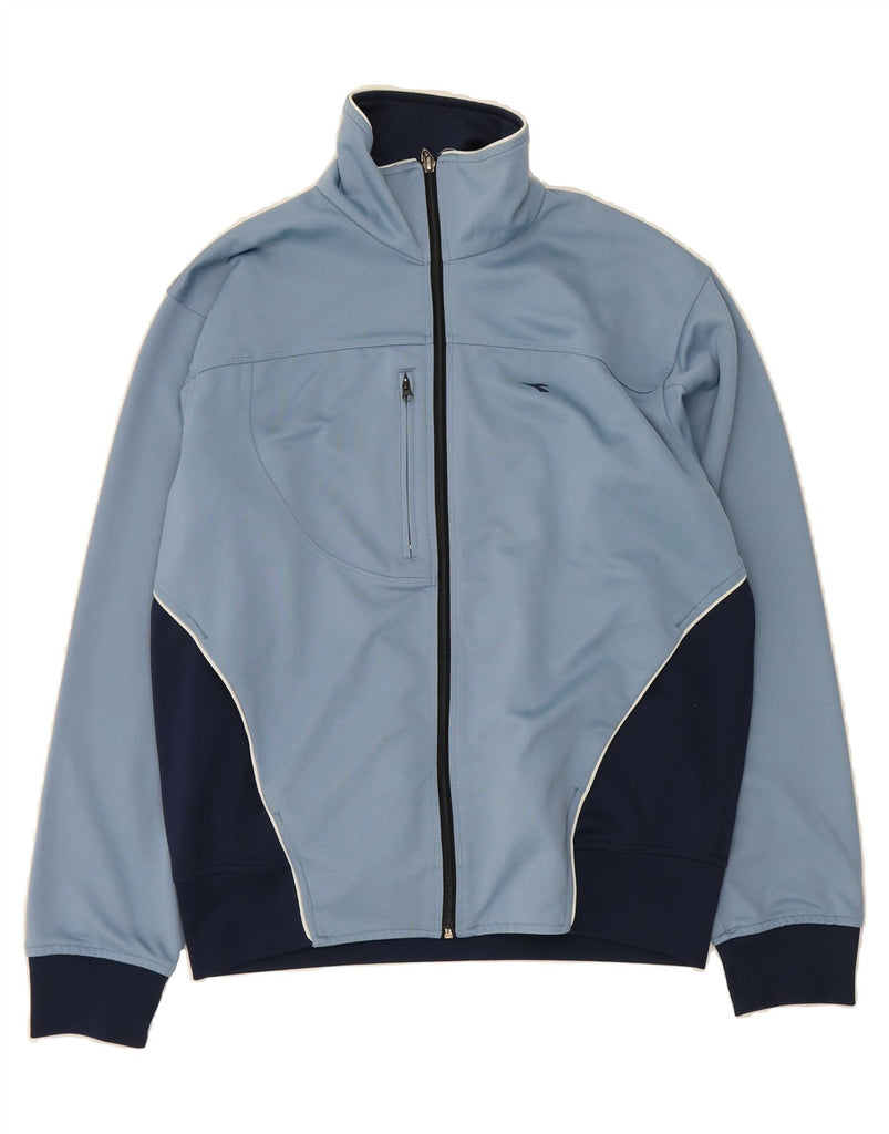 DIADORA Mens Full Tracksuit UK 40 Medium  Blue Colourblock Polyester Vintage Diadora and Second-Hand Diadora from Messina Hembry 