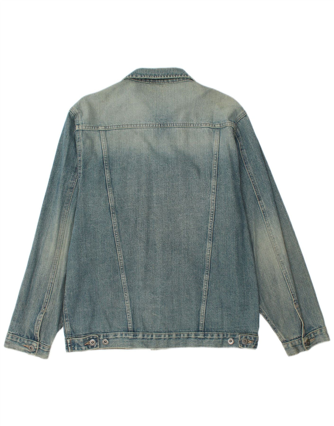 ANGELO LITRICO Mens Denim Jacket IT 56 3XL Blue Cotton