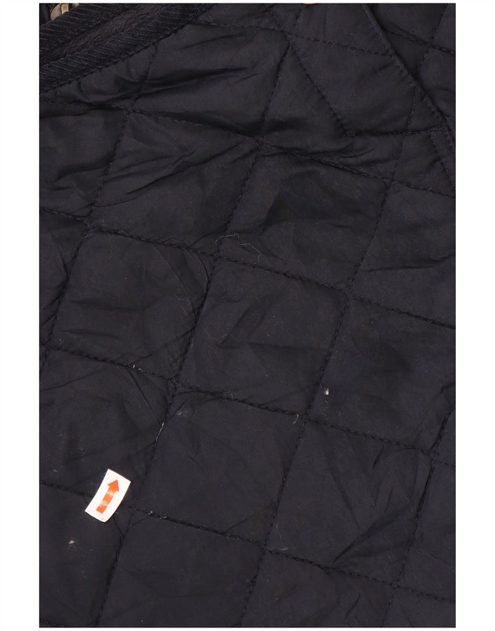 Joules Mens Quilted Jacket UK 44 2XL Navy Blue Polyester