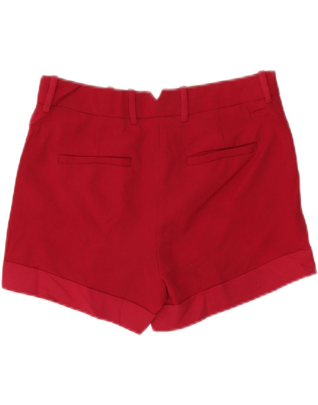 Zara Womens Chino Shorts Small W26  Red Polyester