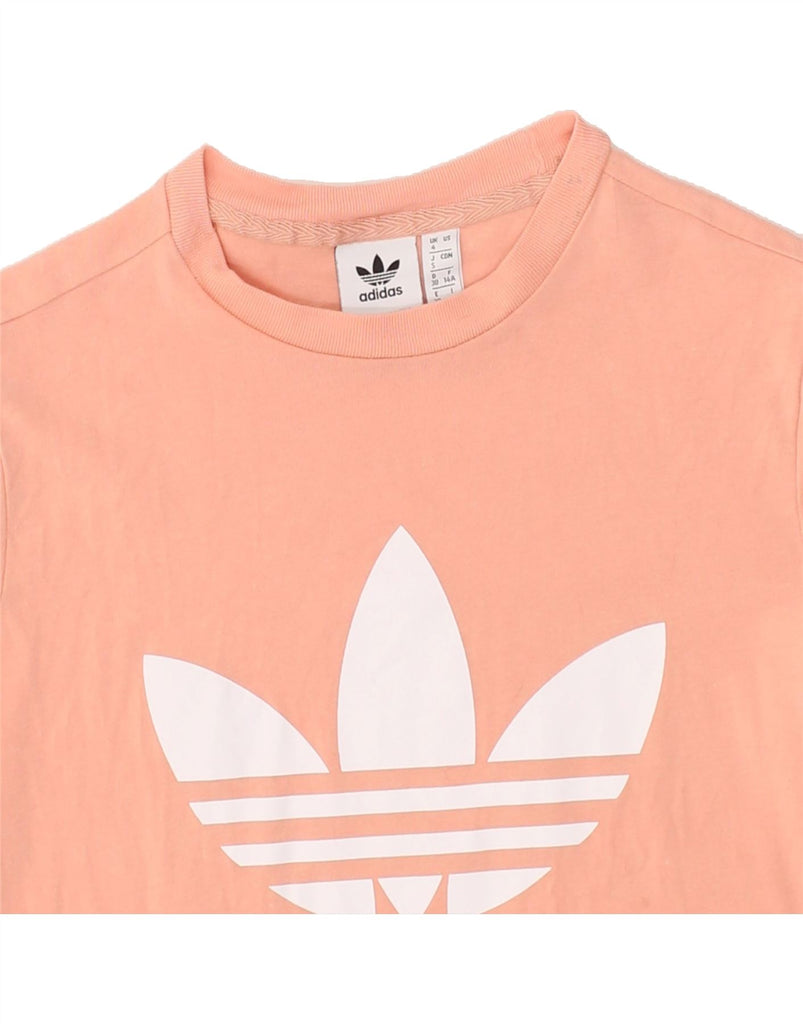 ADIDAS Womens Graphic T-Shirt Top UK 4 XS Pink | Vintage Adidas | Thrift | Second-Hand Adidas | Used Clothing | Messina Hembry 