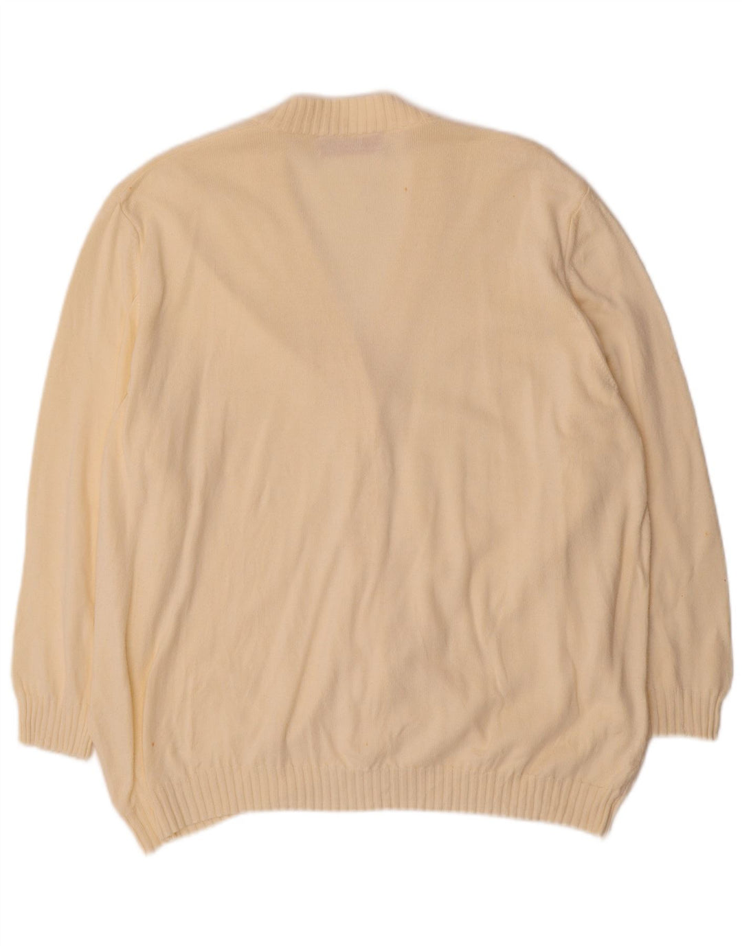 Stefanel Womens Cardigan Sweater UK 18 XL Beige