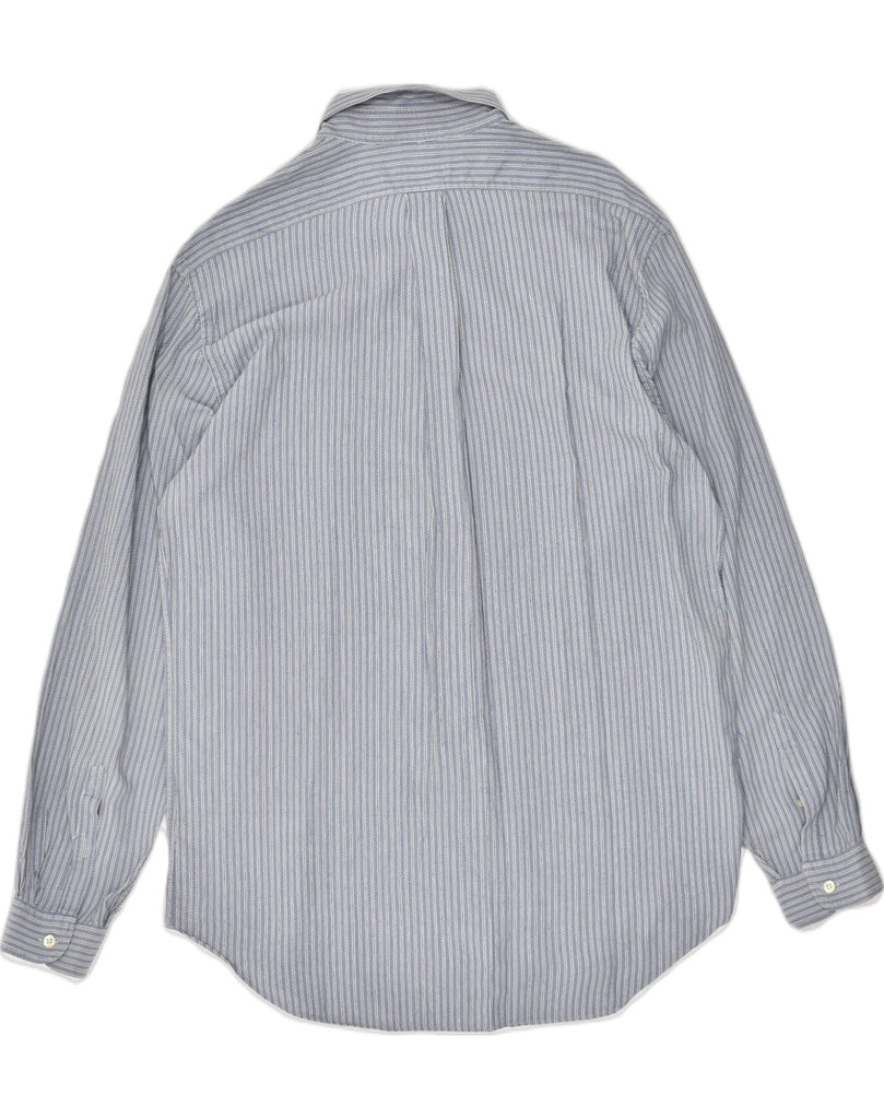 EMPORIO ARMANI Mens Shirt Size 15 1/2 42 Medium Blue Striped Cotton | Vintage Emporio Armani | Thrift | Second-Hand Emporio Armani | Used Clothing | Messina Hembry 