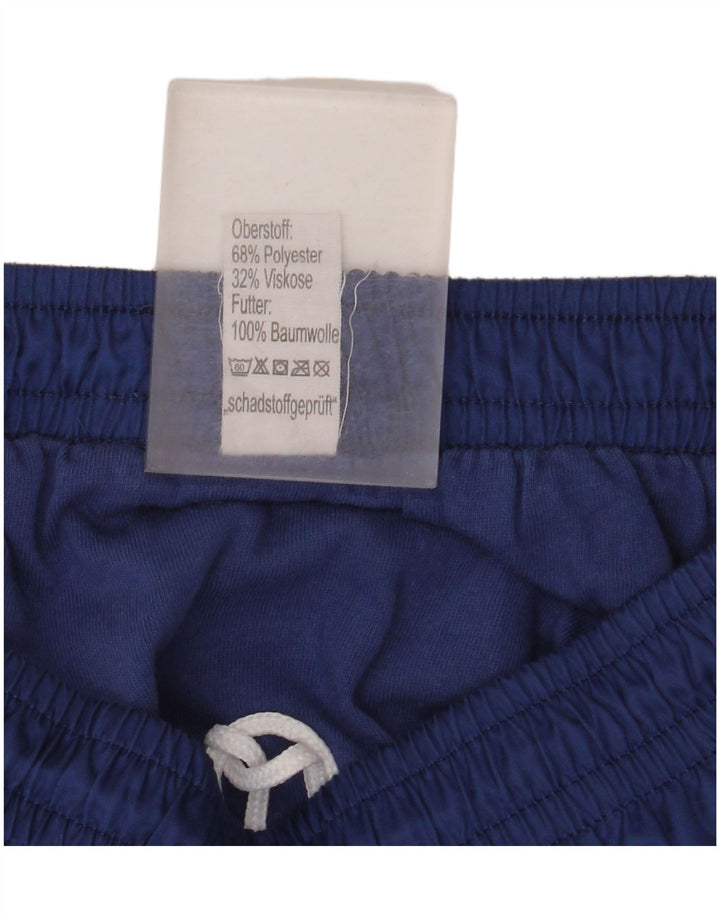 Vintage Mens Swimming Shorts Medium Navy Blue Colourblock Polyester