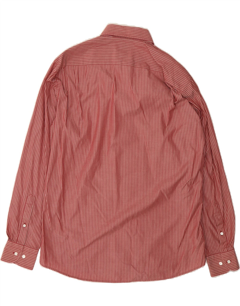 HUGO BOSS Mens Shirt Size 40 15 3/4 Medium Red Pinstripe Cotton Vintage Hugo Boss and Second-Hand Hugo Boss from Messina Hembry 