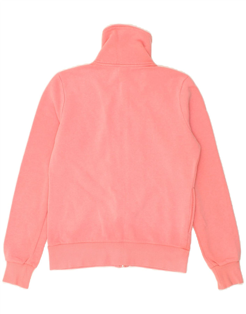 BILLABONG Womens Graphic Tracksuit Top Jacket UK 10 Small Pink Cotton | Vintage Billabong | Thrift | Second-Hand Billabong | Used Clothing | Messina Hembry 