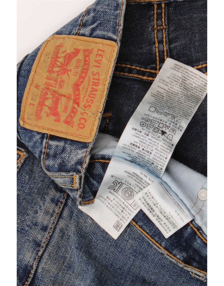Levi's Mens 512 Slim Tapered Jeans W32 L34 Blue Cotton