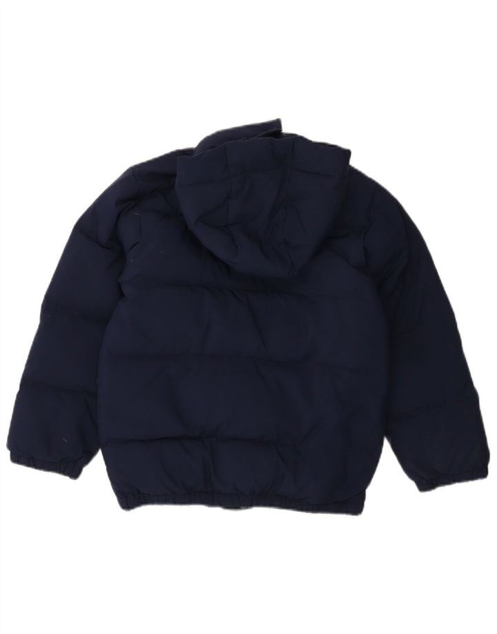 POLO RALPH LAUREN Boys Hooded Padded Jacket 7-8 Years Small Navy Blue