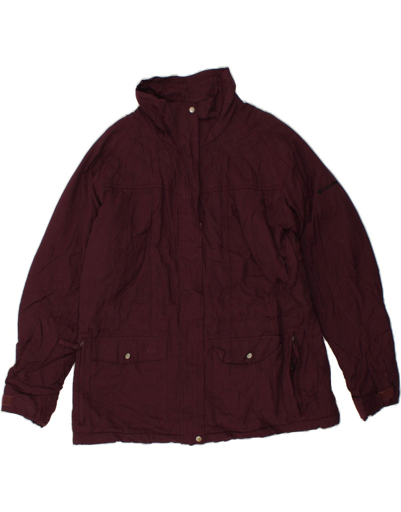 COLUMBIA Womens Rain Jacket UK 18 XL Purple Nylon Vintage Columbia and Second-Hand Columbia from Messina Hembry 