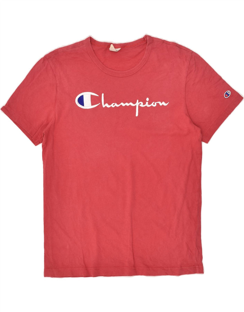 CHAMPION Mens Graphic T-Shirt Top Medium Red | Vintage Champion | Thrift | Second-Hand Champion | Used Clothing | Messina Hembry 