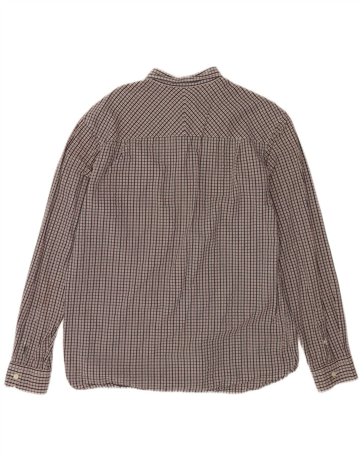 Fred Perry Mens Shirt Large Multicoloured Check Cotton