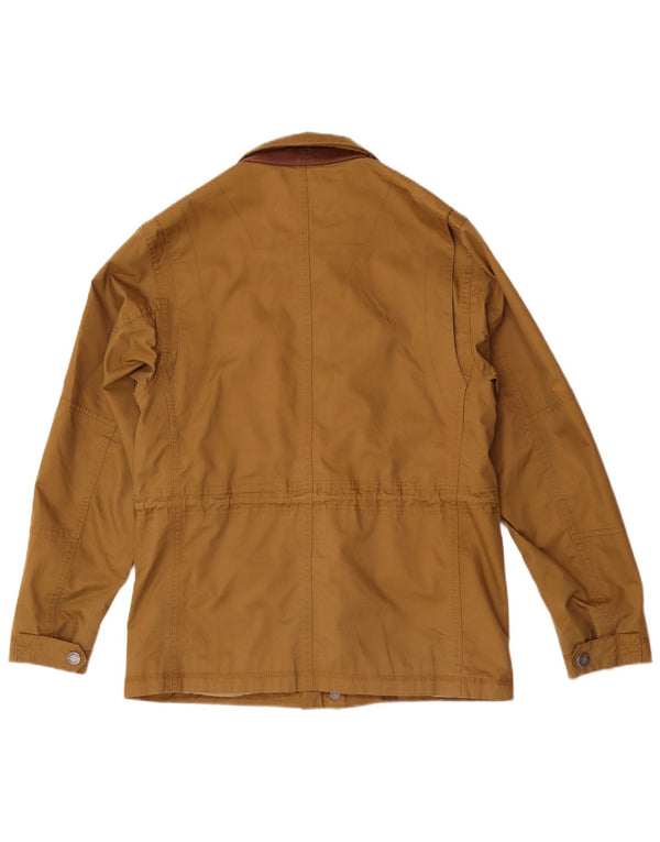 Timberland Mens Utility Jacket UK 36 Small Beige Cotton