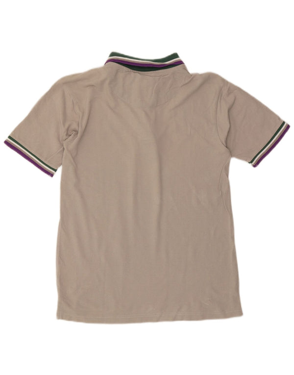 Lotto Mens Polo Shirt Medium Grey Cotton