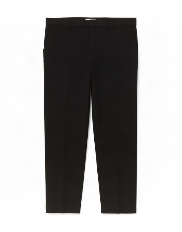 Marks & Spencer Womens Tapered Casual Trousers UK 16 Large W38 L28 Black