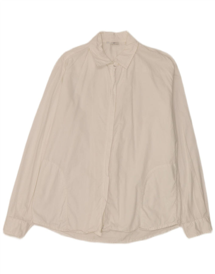 Outrage Womens Shirt UK 18 XL White Cotton