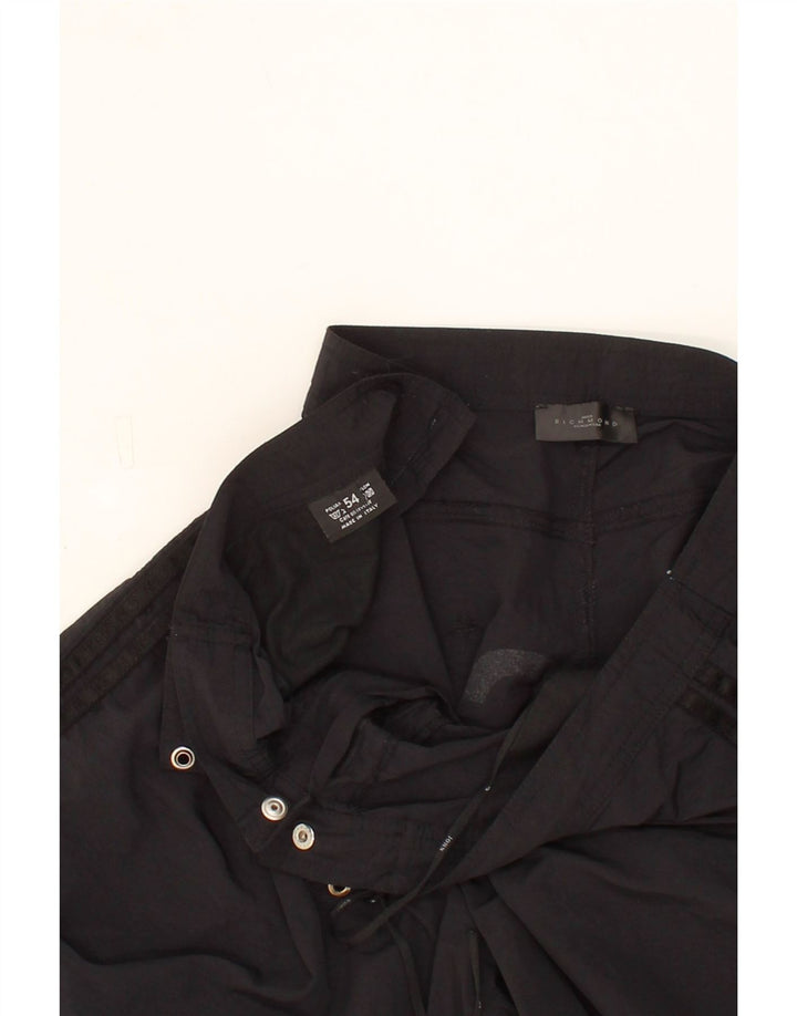 RICHMOND Mens Graphic Swimming Shorts IT 54 2XL Black Polyamide Vintage Richmond and Second-Hand Richmond from Messina Hembry 