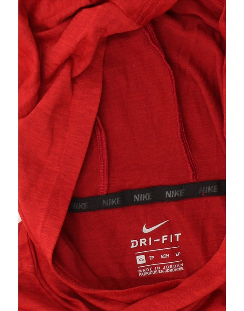 NIKE Boys Dri Fit Graphic Hoodie Jumper 7-8 Years XS  Red Polyester Vintage Nike and Second-Hand Nike from Messina Hembry 