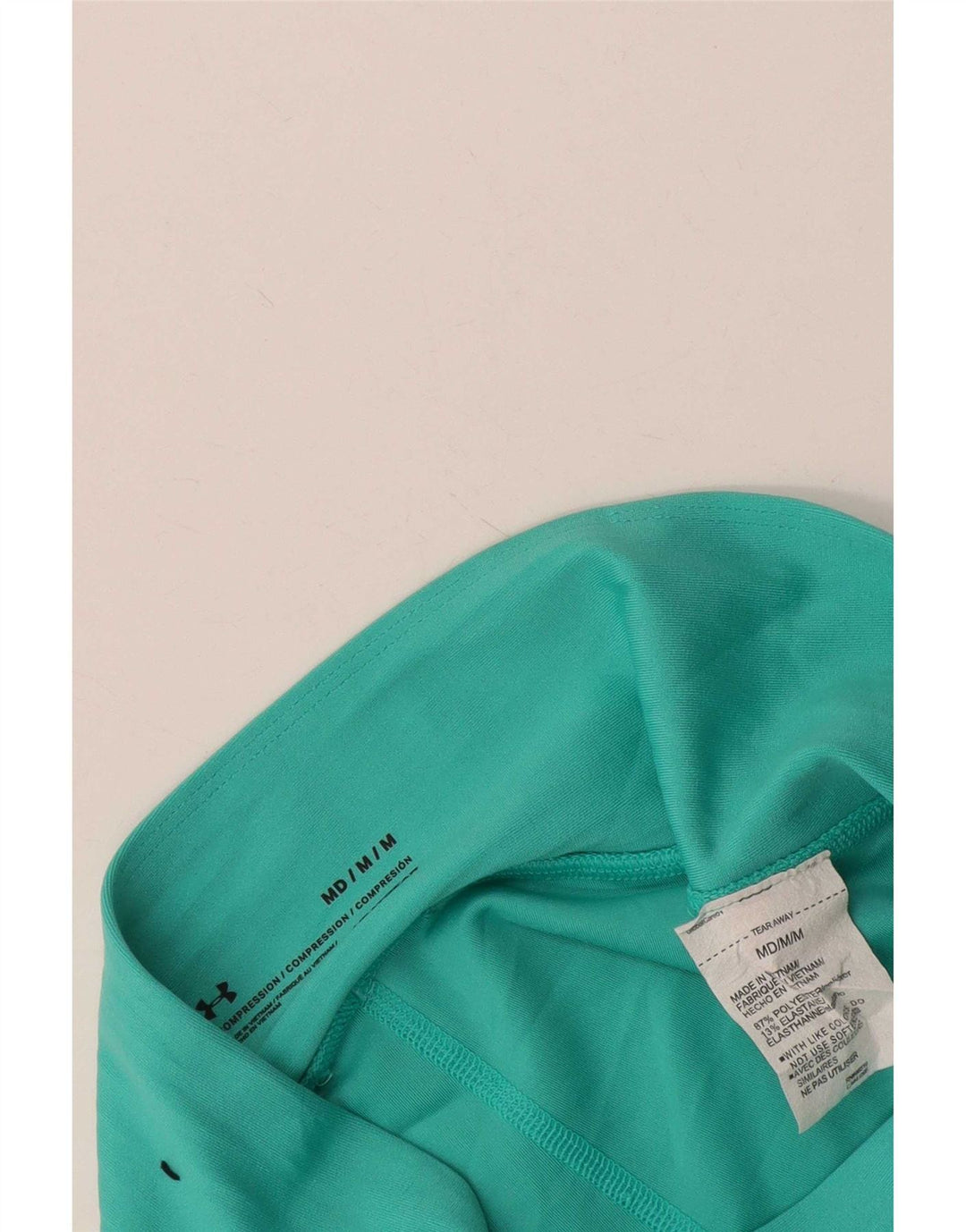 Under Armour Womens Capri Leggings UK 12 Medium Turquoise Polyester