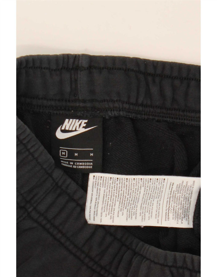 Nike Mens Tracksuit Trousers Joggers Medium Black Cotton