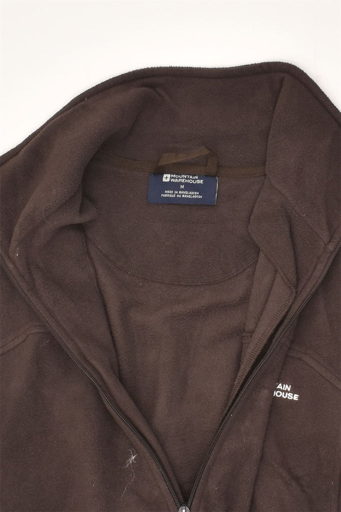 MOUNTAIN WAREHOUSE Mens Fleece Jacket UK 38 Medium Brown Polyester | Vintage Mountain Warehouse | Thrift | Second-Hand Mountain Warehouse | Used Clothing | Messina Hembry 