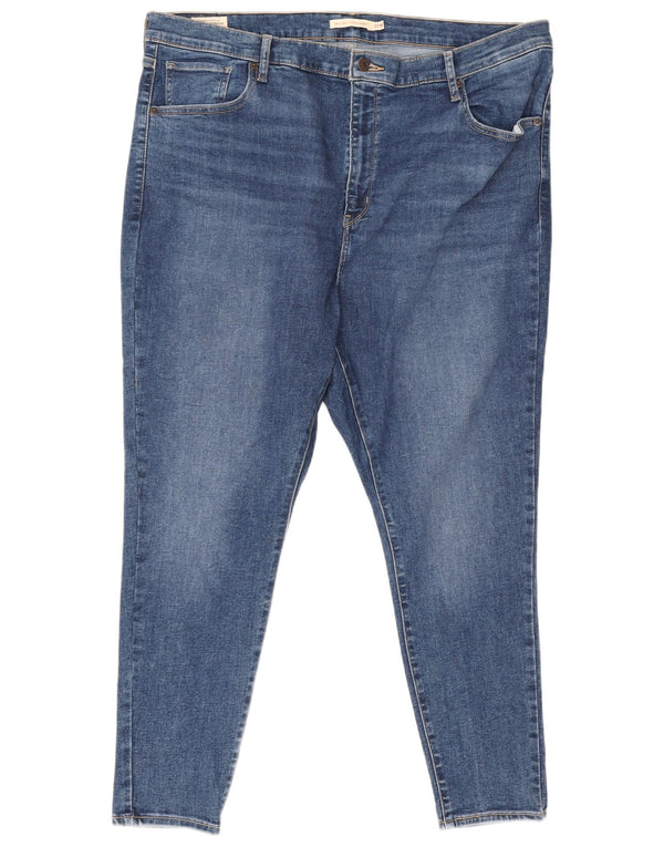 Levi's Womens Mile High Super Skinny Jeans US 20 3XL W40 L28 Blue Cotton