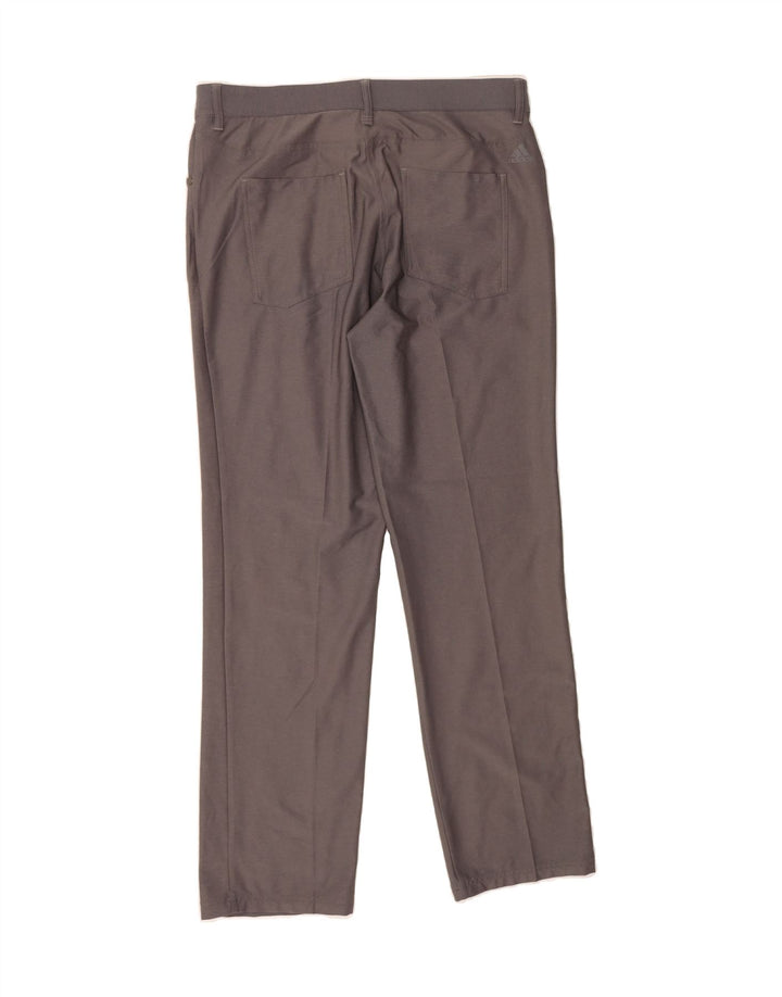 ADIDAS Mens Straight Casual Trousers W32 L32 Grey Polyester Vintage Adidas and Second-Hand Adidas from Messina Hembry 
