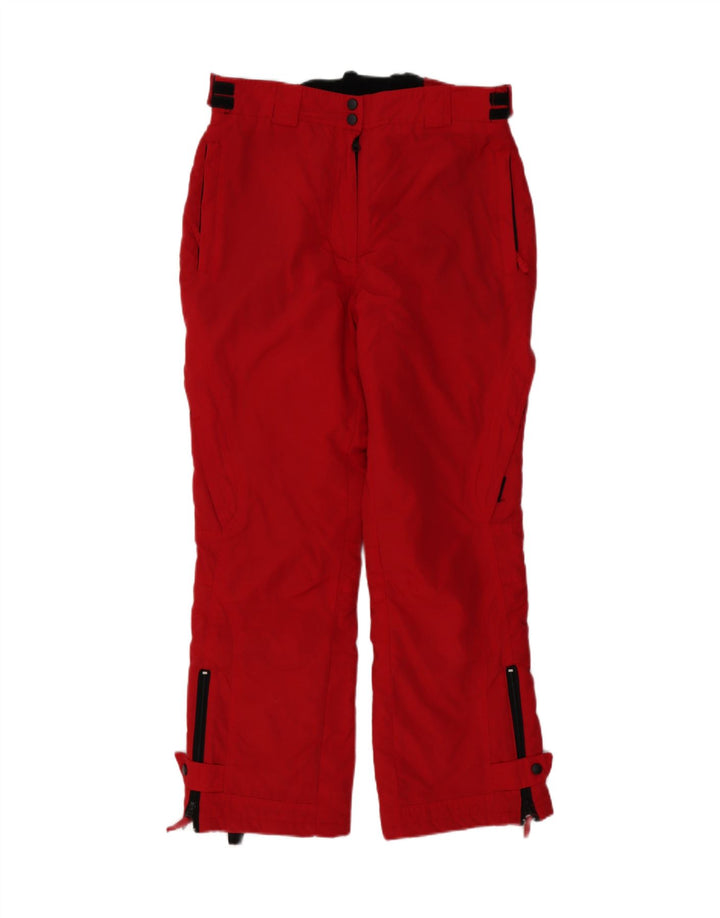 AST Womens Ski Trousers UK 16 Large  Red Polyester