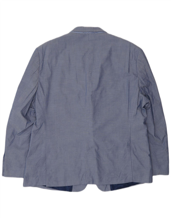 Tommy Hilfiger Mens 2 Button Blazer Jacket UK 46 3XL Blue Cotton