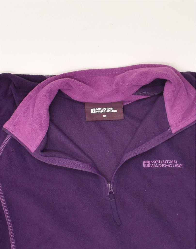 MOUNTAIN WAREHOUSE Womens Zip Neck Fleece Jumper UK 10 Small  Purple | Vintage Mountain Warehouse | Thrift | Second-Hand Mountain Warehouse | Used Clothing | Messina Hembry 