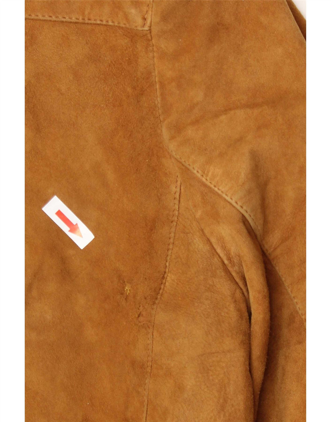 Vintage Mens Suede Bomber Jacket IT 50 Medium Beige Leather