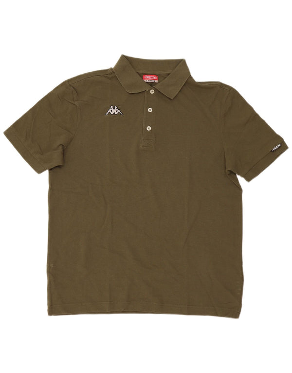 Kappa Mens Polo Shirt Large Khaki Cotton
