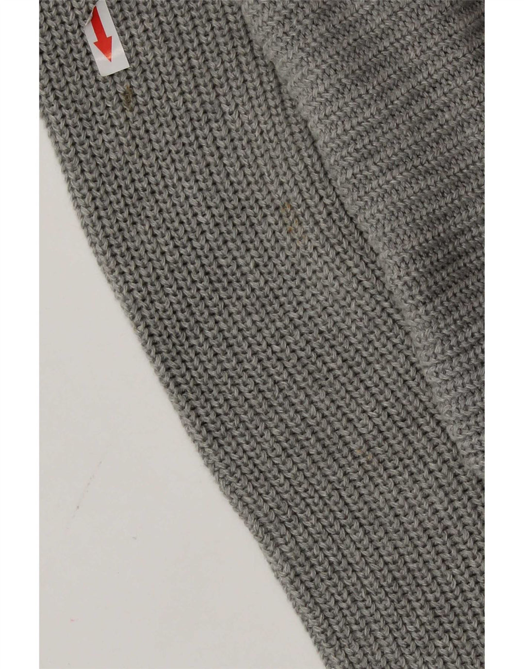 Topshop Womens Oversized Roll Neck Jumper Sweater UK 10 Small Grey Cotton