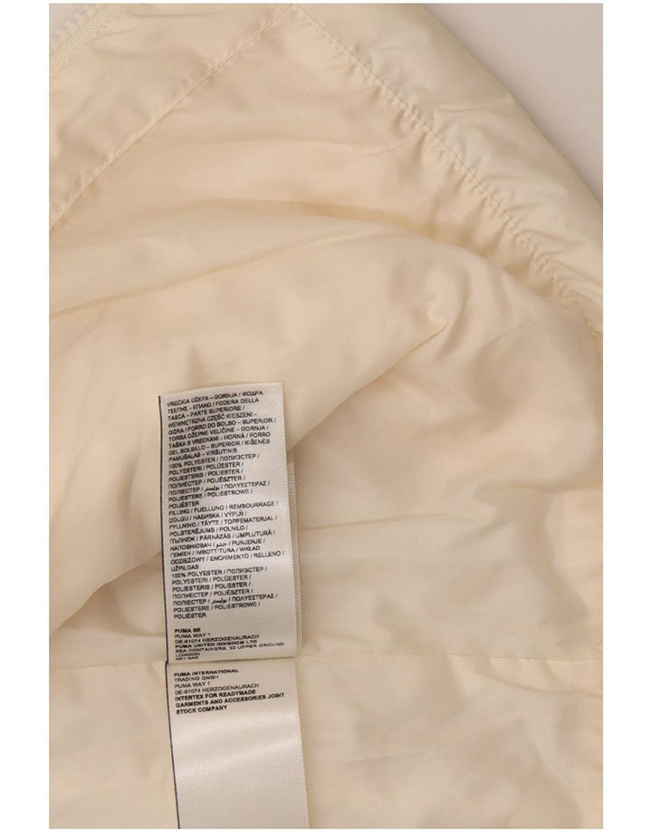 Puma Womens Padded Gilet UK 10 Small Off White Polyester