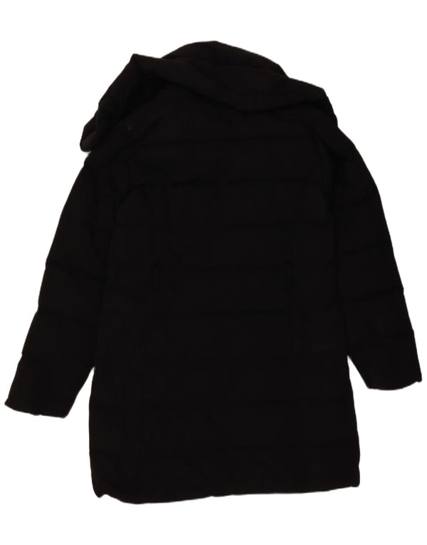 Gant Womens Hooded Padded Coat UK 16 Large Black Polyester