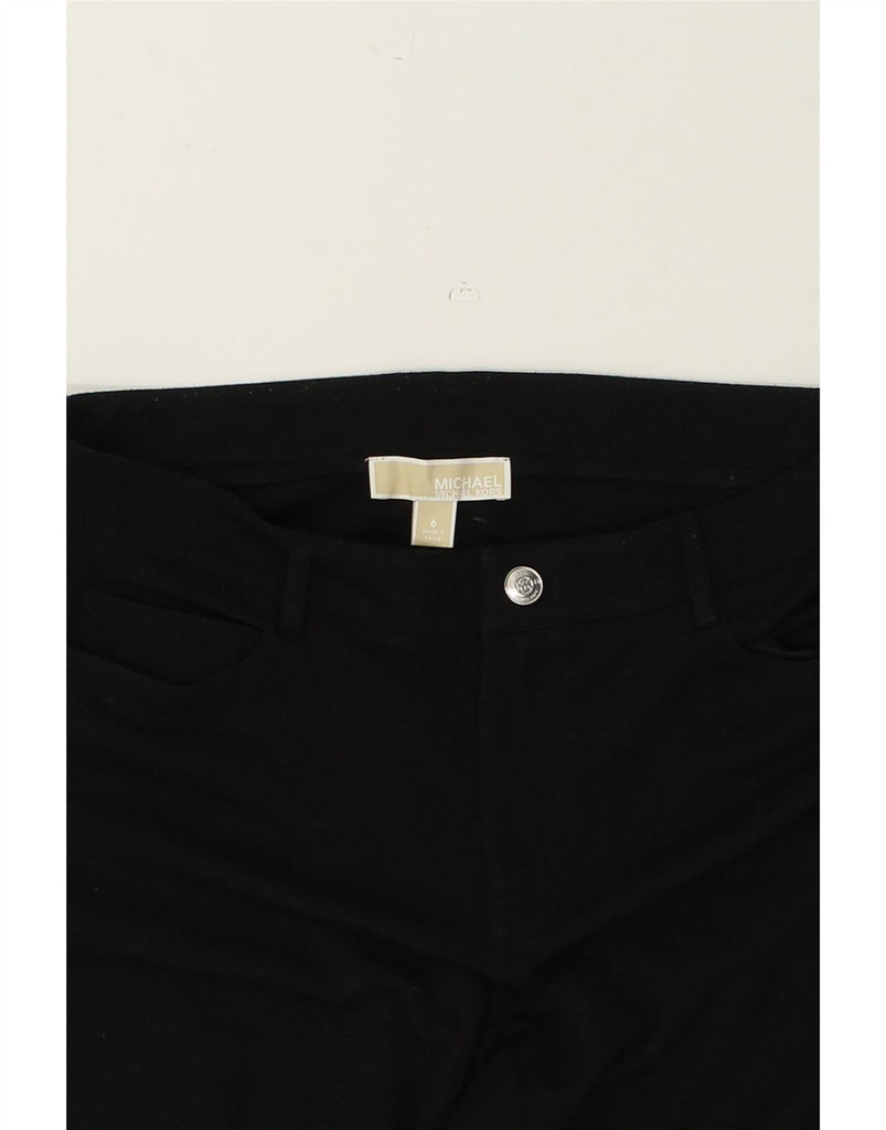 MICHAEL KORS Womens Slim Casual Trousers US 6 Medium W32 L27 Black | Vintage Michael Kors | Thrift | Second-Hand Michael Kors | Used Clothing | Messina Hembry 