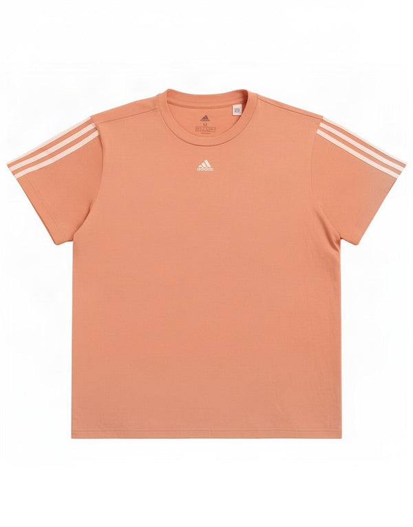 Adidas Womens T-Shirt Top UK 12/14 Medium Pink Cotton