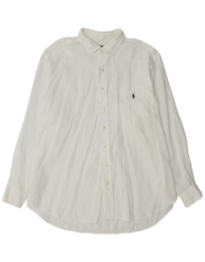 Polo Ralph Lauren Mens Big Shirt XL White Linen