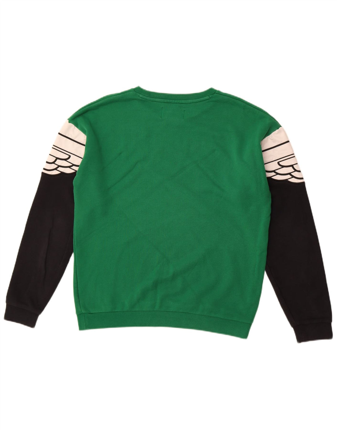 Jordan Mens Sweatshirt Jumper Small Green Colourblock Cotton