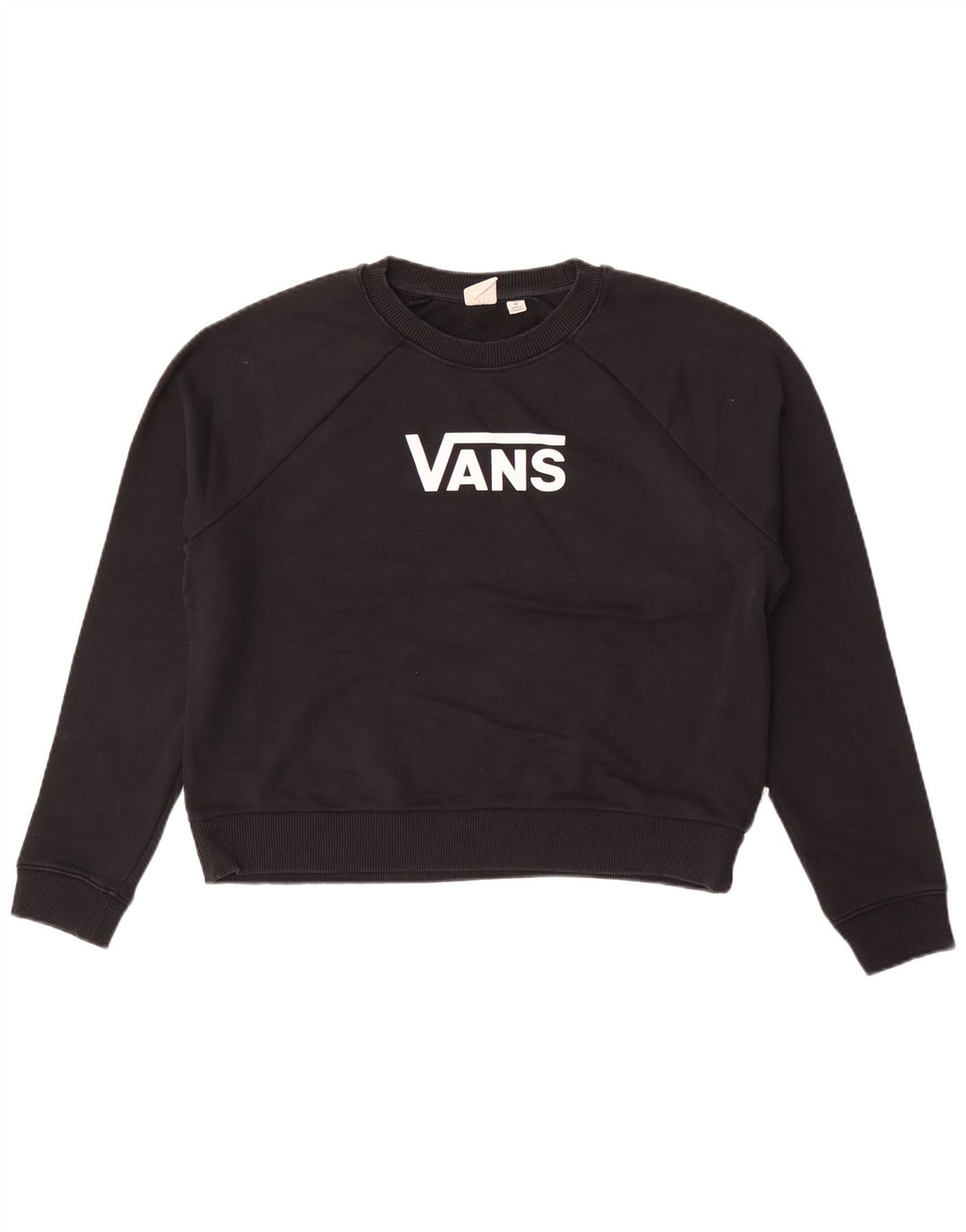 Vans Womens Graphic Sweatshirt Jumper UK 14 Medium Black Cotton