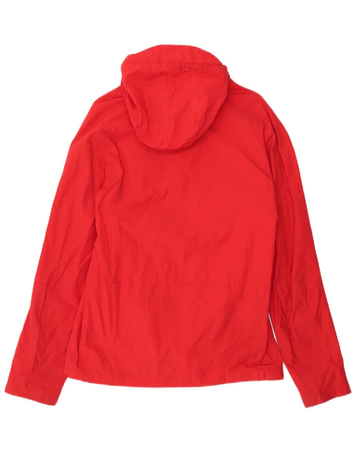 Jack Wills Mens Hooded Rain Jacket UK 38 Medium Red Cotton