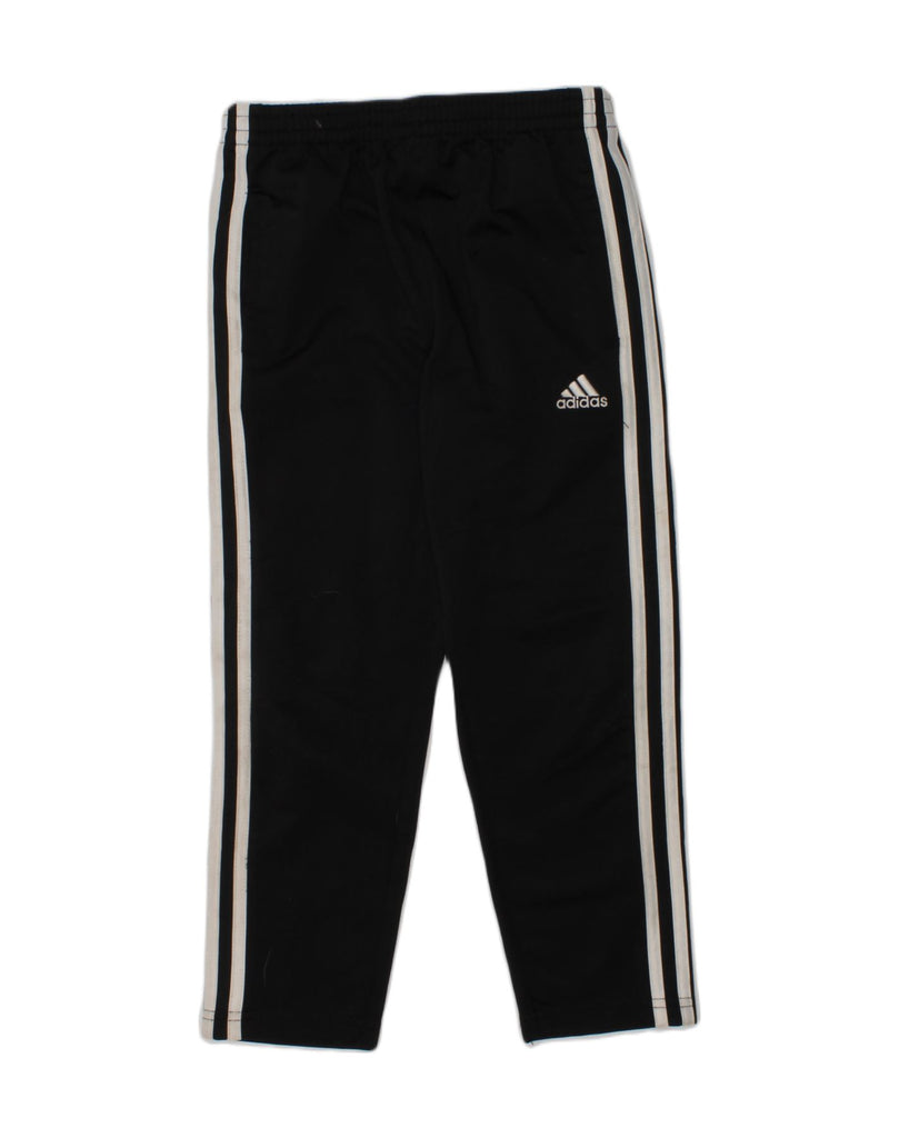 ADIDAS Boys Tracksuit Trousers 5-6 Years Black Polyester | Vintage Adidas | Thrift | Second-Hand Adidas | Used Clothing | Messina Hembry 