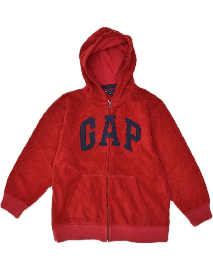 GAP Boys Hooded Graphic Fleece Jacket 7-8 Years Medium Red Polyester | Vintage Gap | Thrift | Second-Hand Gap | Used Clothing | Messina Hembry 