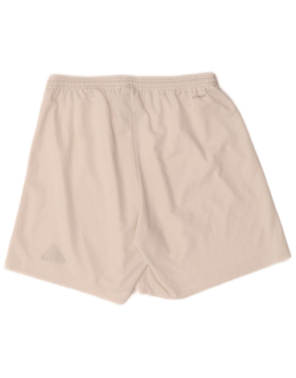 Adidas Mens Climalite Sport Shorts Large White Polyester