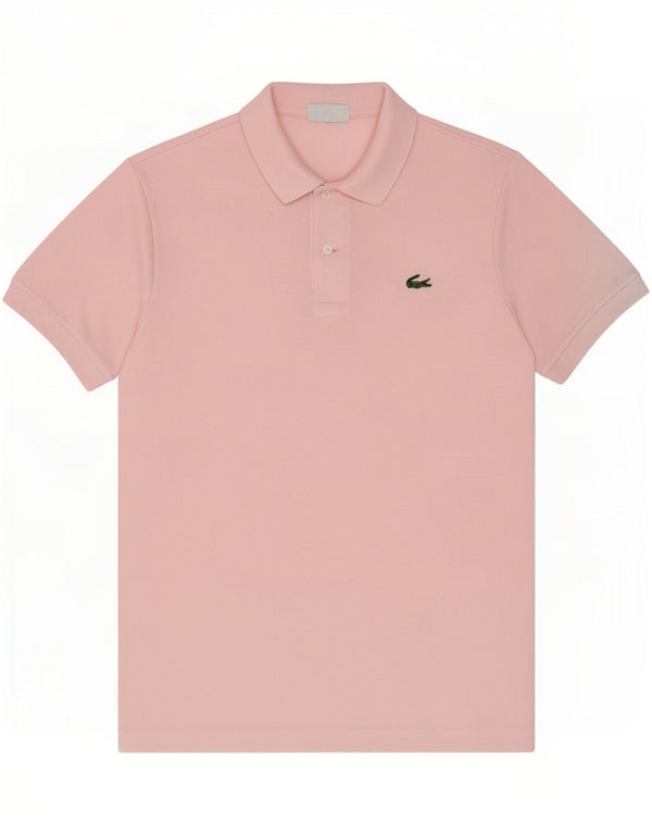 Lacoste Mens Polo Shirt Size 5 Large Pink Cotton