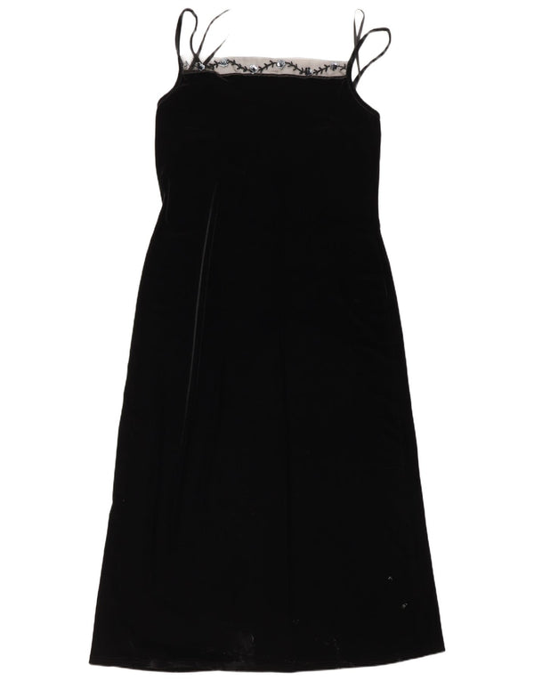 Opera By Richards Womens Sleeveless Maxi Dress UK 16 Large Black Polyester