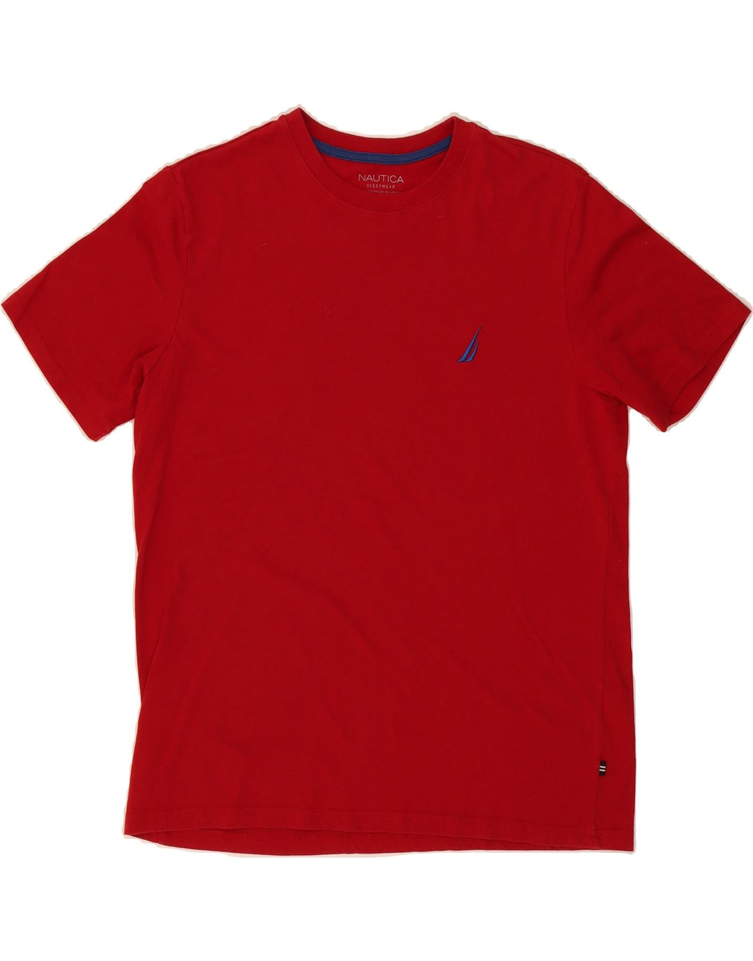 NAUTICA Mens Sleepwear T-Shirt Top Medium Red Cotton Vintage Nautica and Second-Hand Nautica from Messina Hembry 