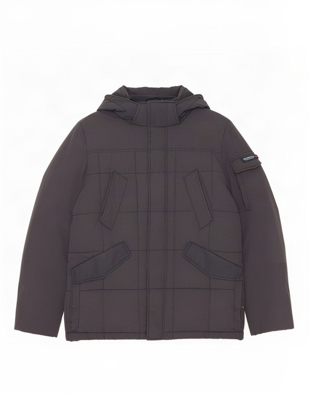 Woolrich Mens Hooded Padded Jacket UK 40 Large Navy Blue Nylon