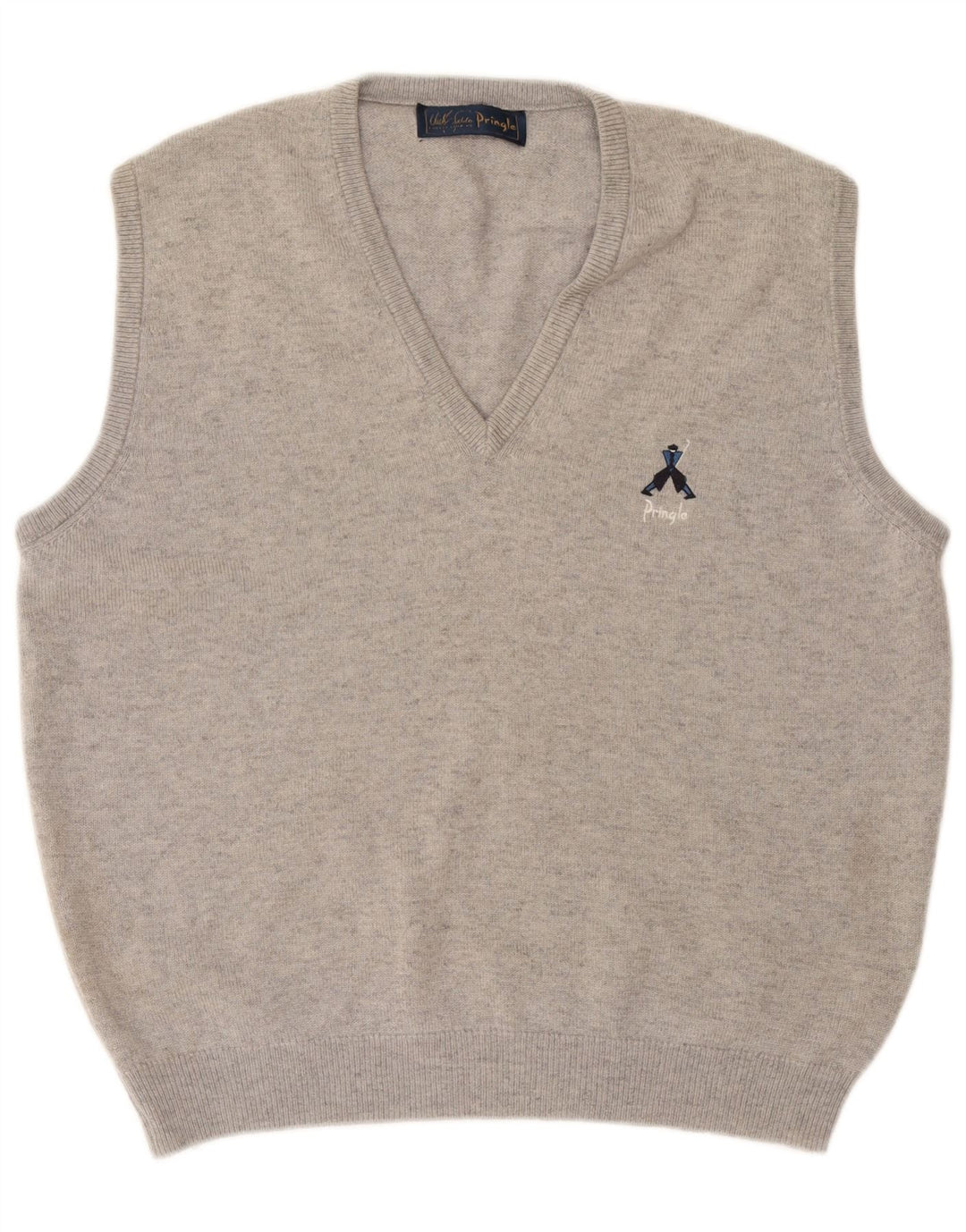 Pringle Mens Vest Tank Top XL Grey Wool