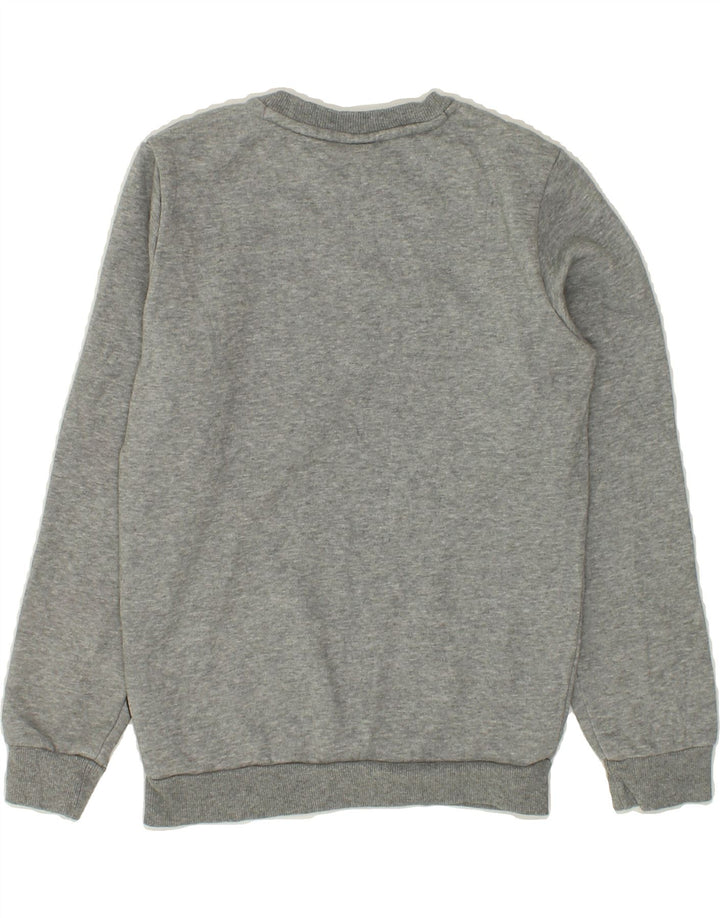 PUMA Boys Graphic Sweatshirt Jumper 11-12 Years Grey Cotton Vintage Puma and Second-Hand Puma from Messina Hembry 
