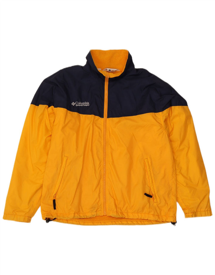 Columbia Mens Windbreaker Jacket UK 40 Large Yellow Colourblock